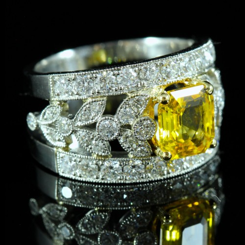 Bague Saphir jaune