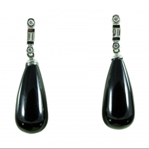 Pendants Onyx diamants