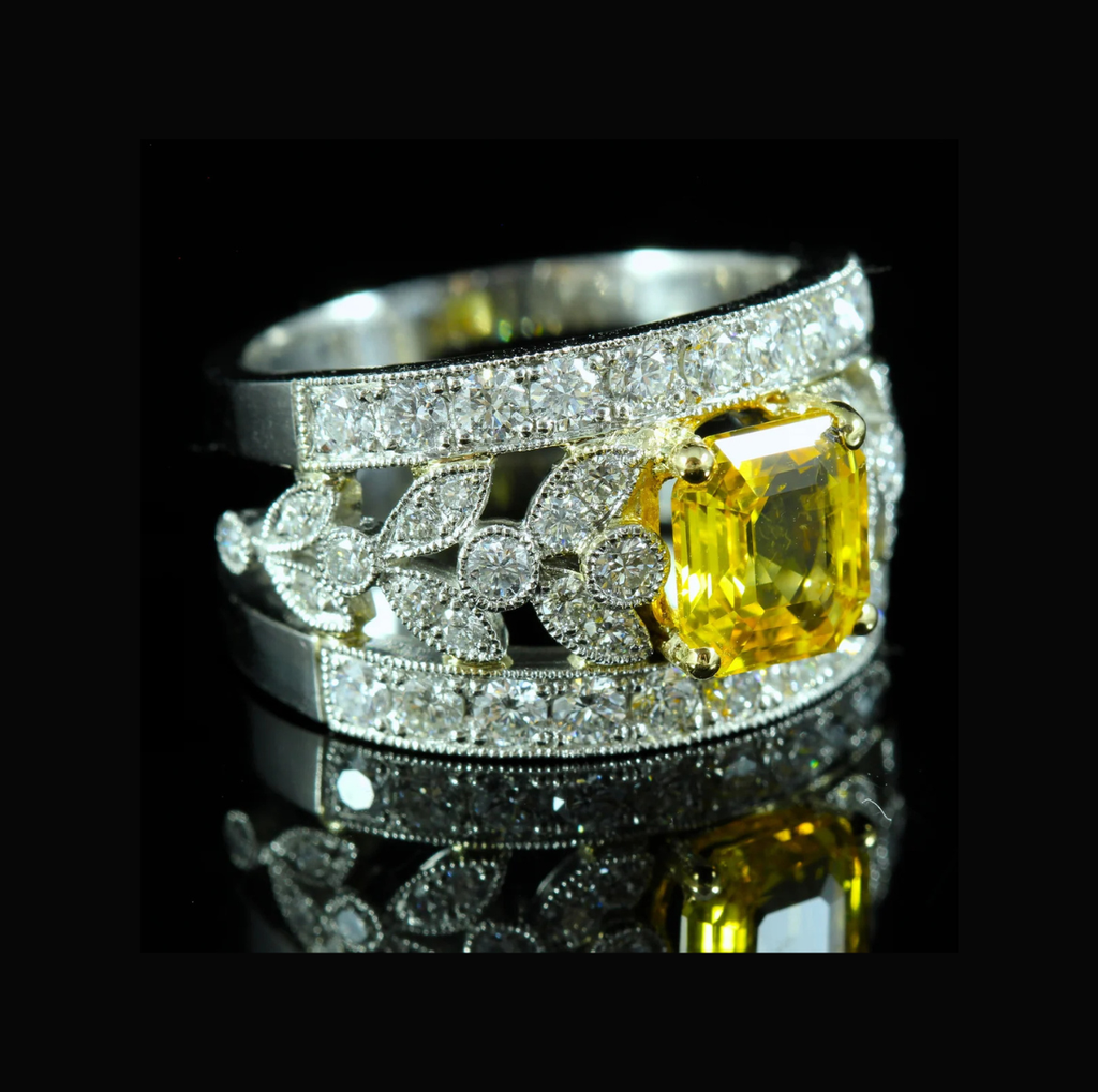Bague Saphir jaune