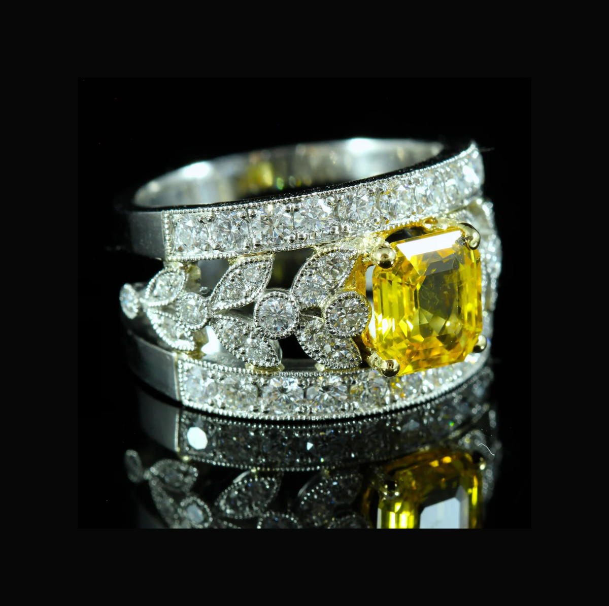Bague Saphir jaune