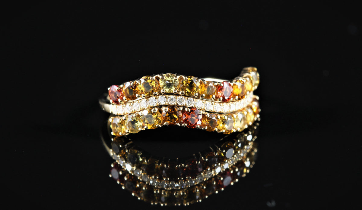 Bague citrines