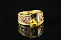 Bague composition couleur jaune