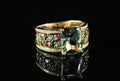 Bague composition couleur vert