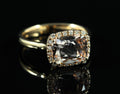 Bague Morganite diamants