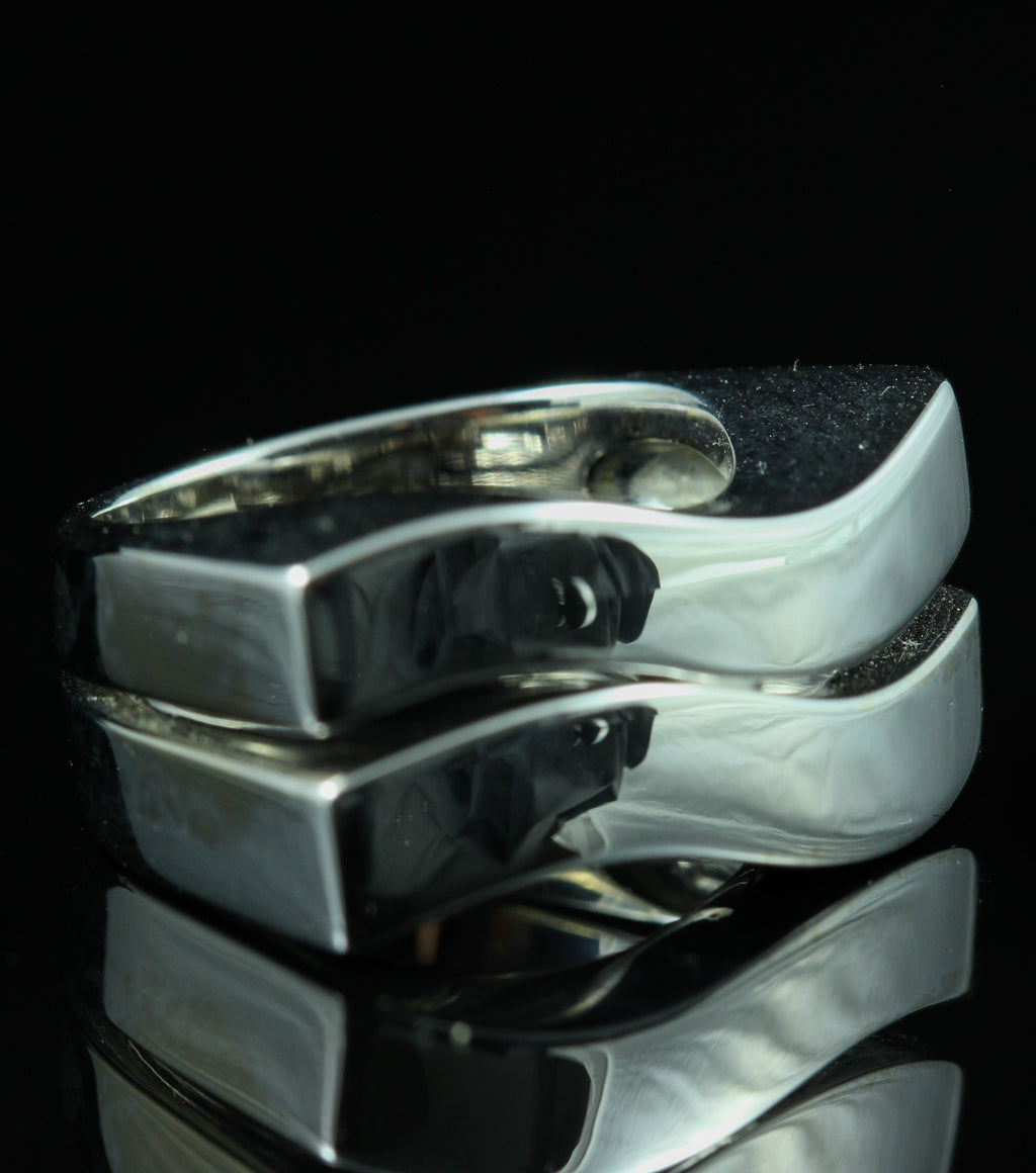 Bague or blanc