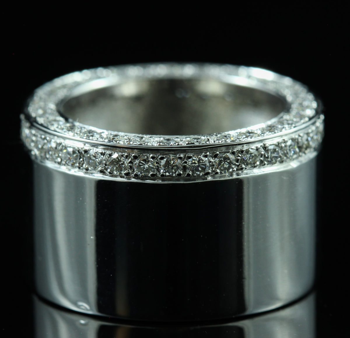 Bague or blanc et diamants