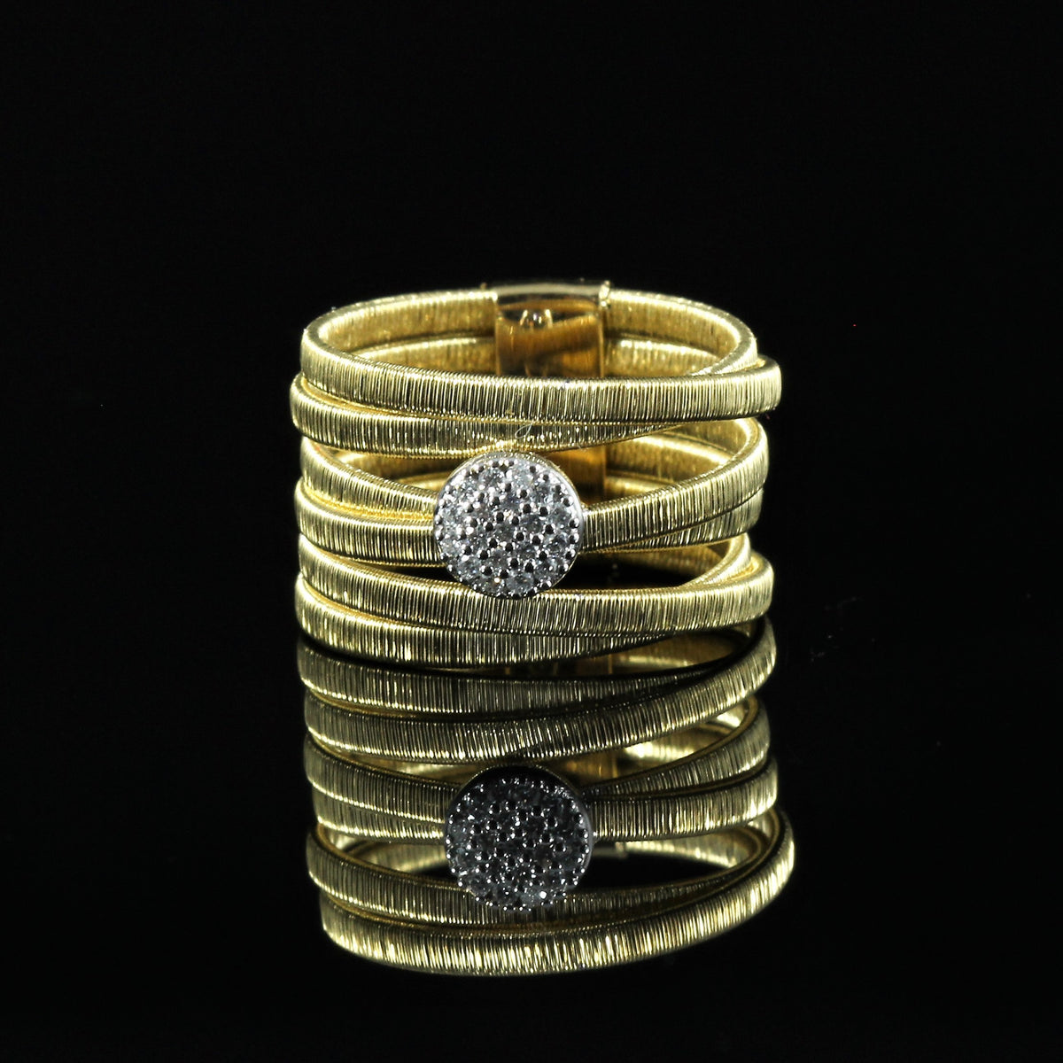 Bague or et diamants