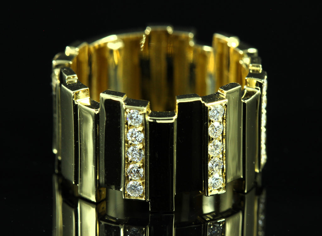 Bague or et diamants