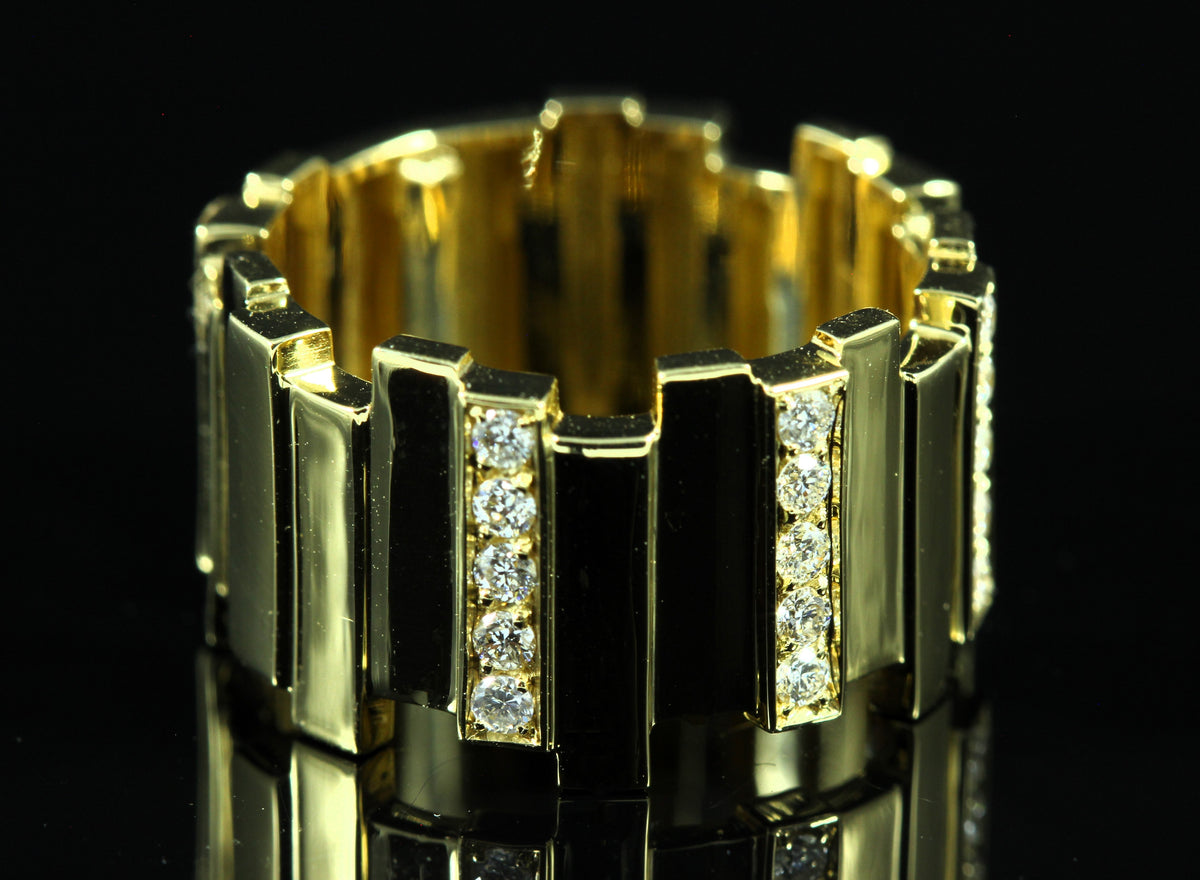 Bague or et diamants