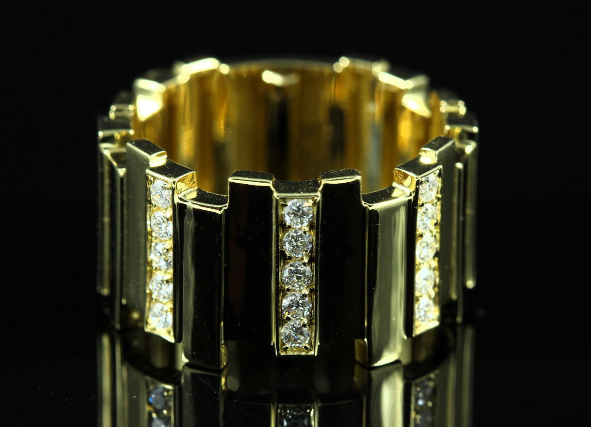 Bague or et diamants