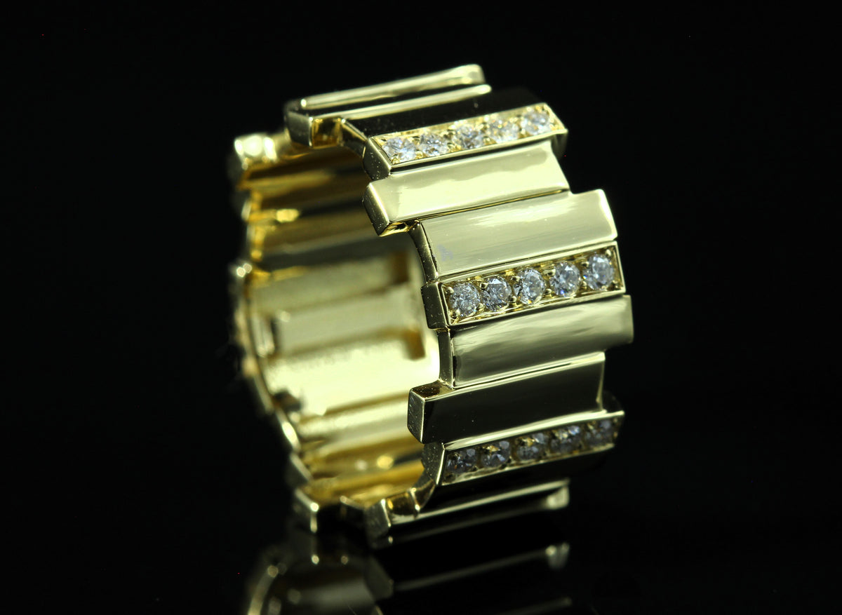 Bague or et diamants