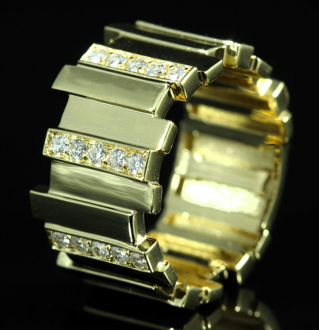 Bague or et diamants