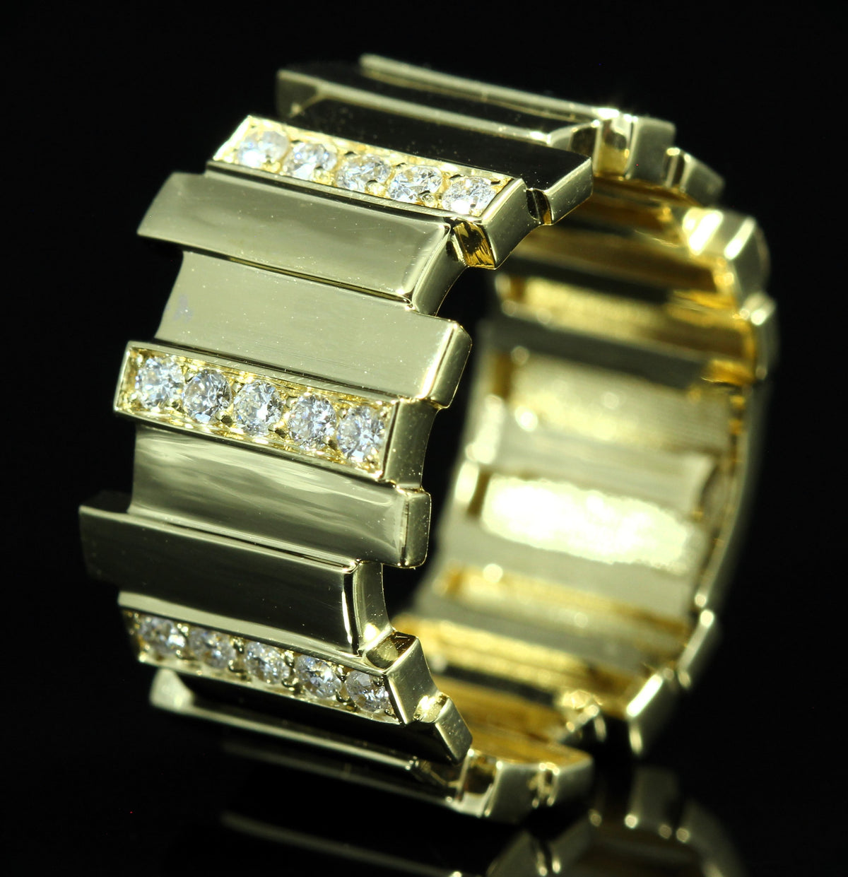 Bague or et diamants