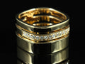 Bague or rose diamants