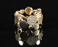 Bague or rose et diamants