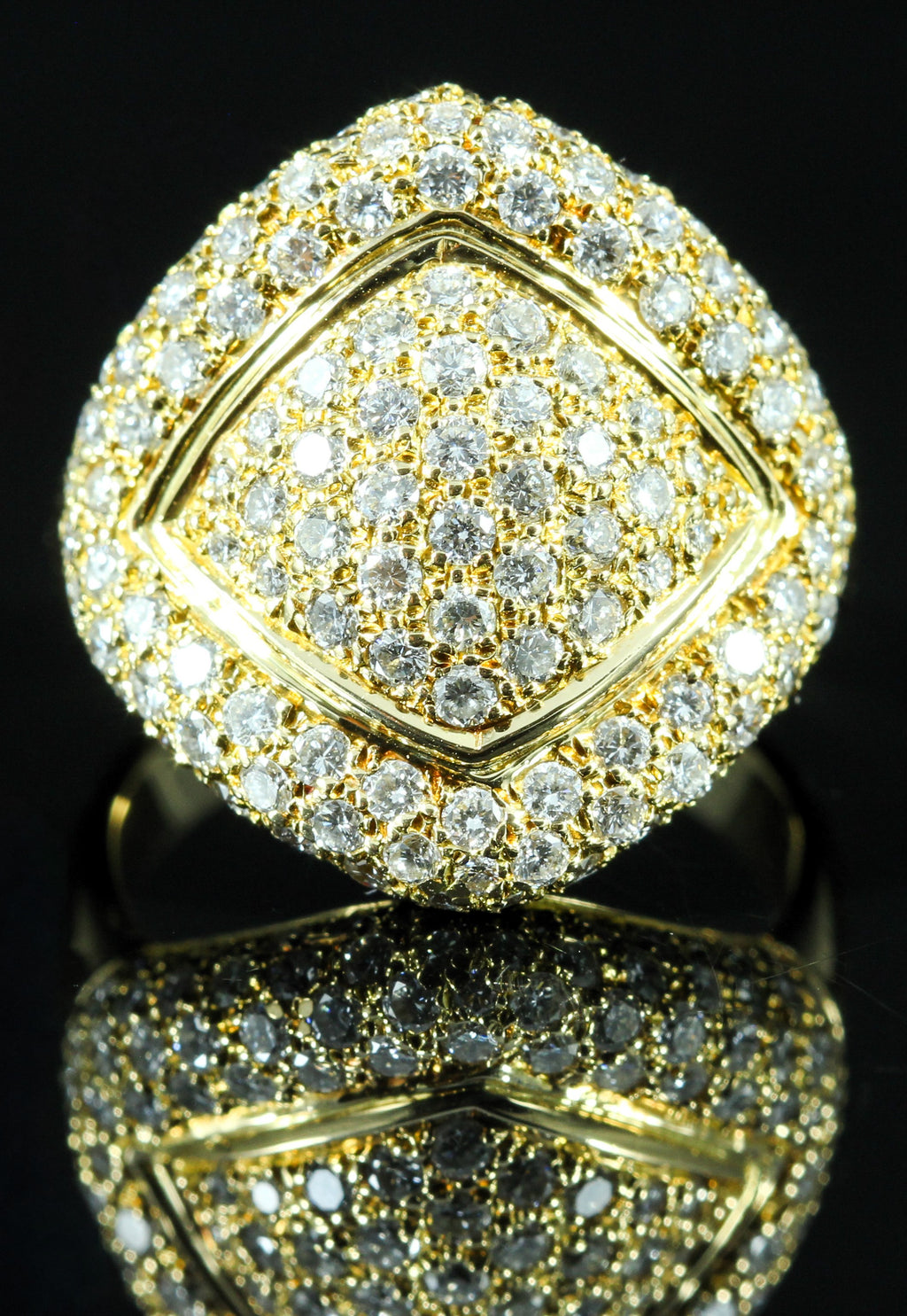 Bague pavage diamants
