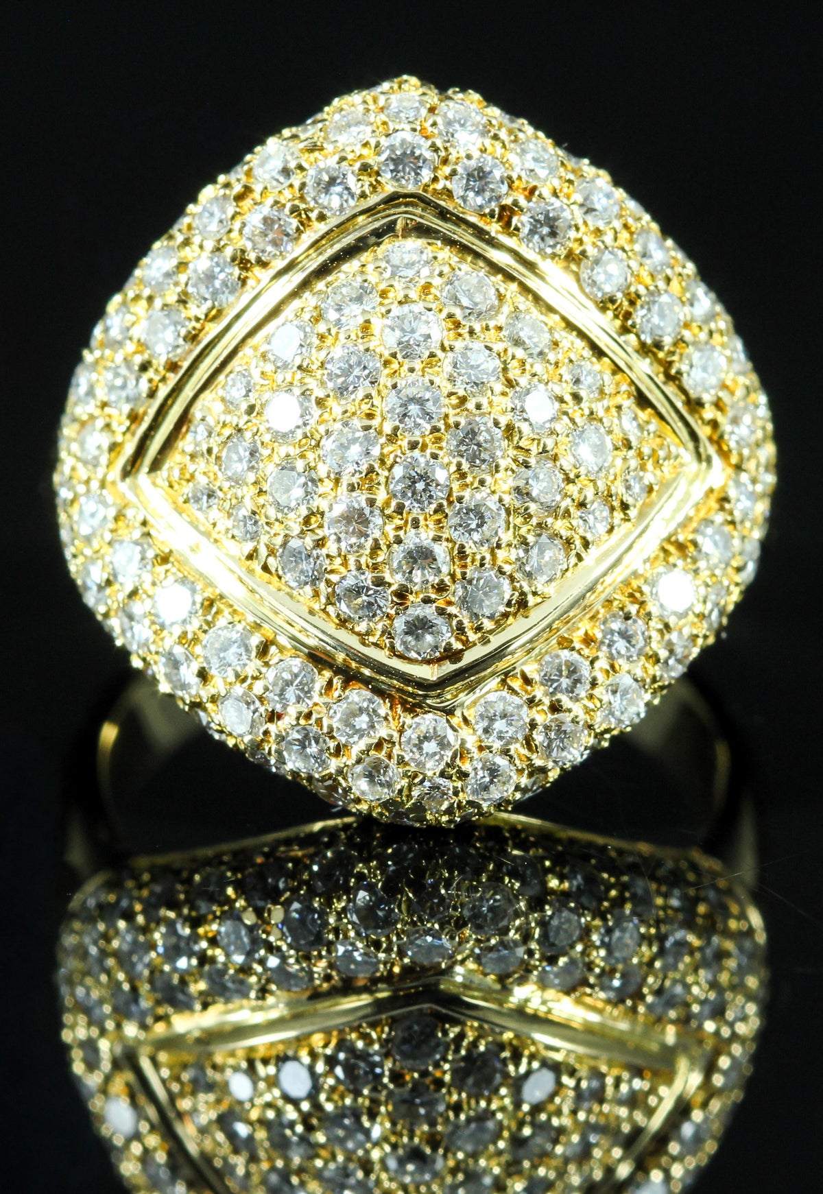 Bague pavage diamants