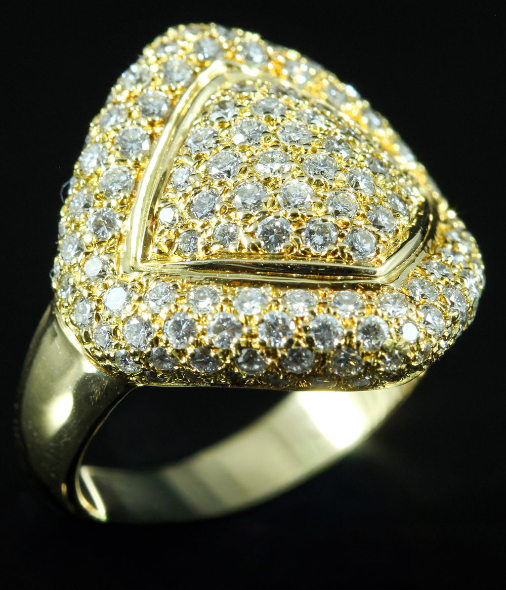 Bague pavage diamants