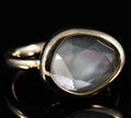 Bague quartz fumé