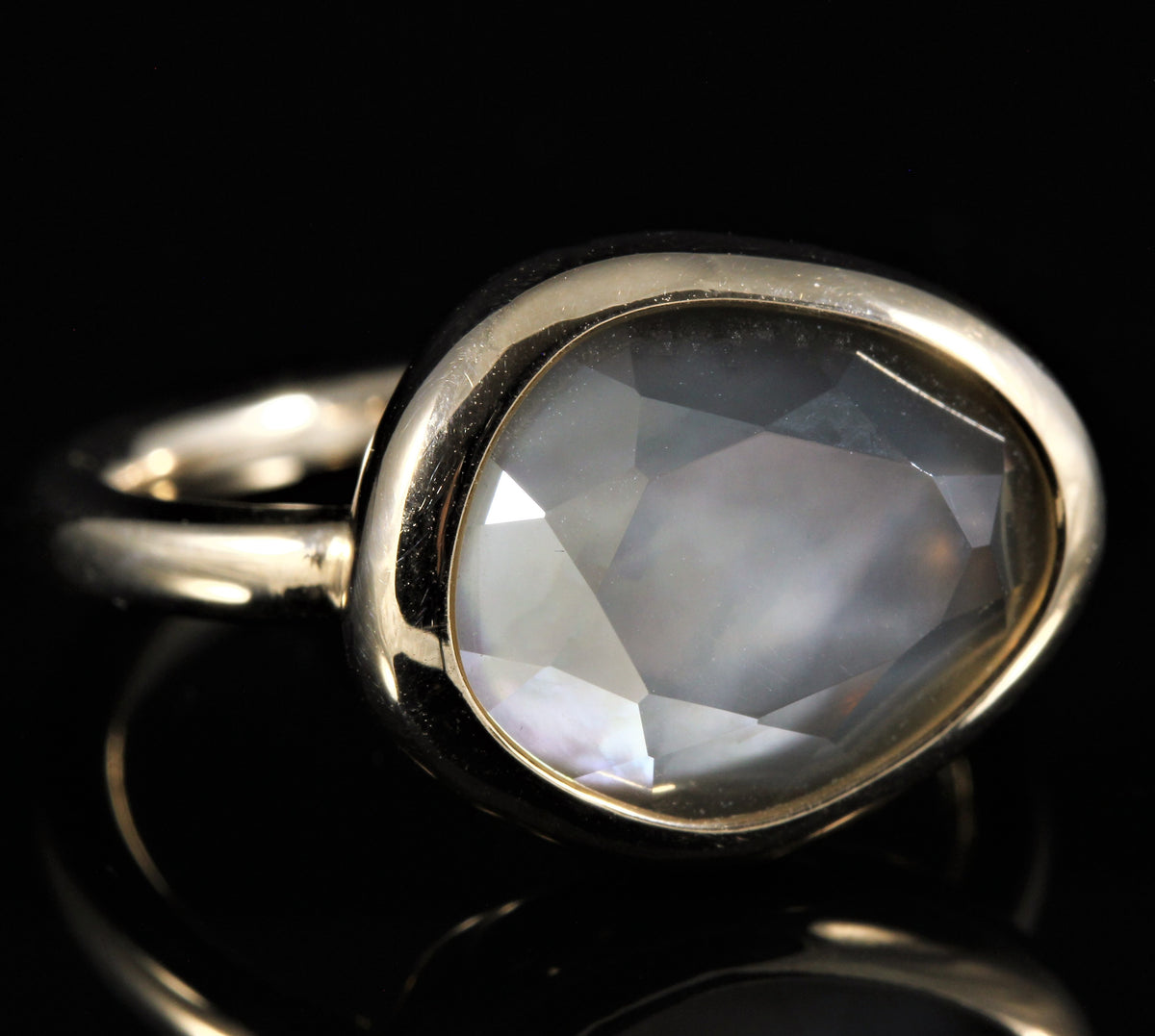 Bague quartz fumé