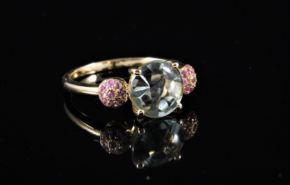 Bague quartz vert