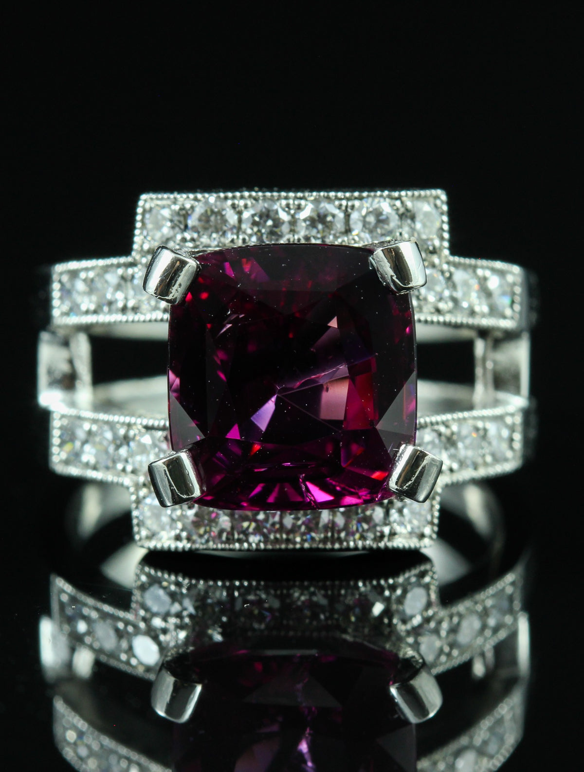 Bague Rhodolite