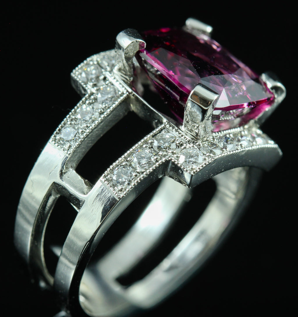 Bague Rhodolite