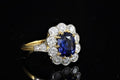 Bague saphir diamants