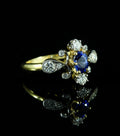 Bague saphir diamants