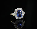 Bague saphir diamants