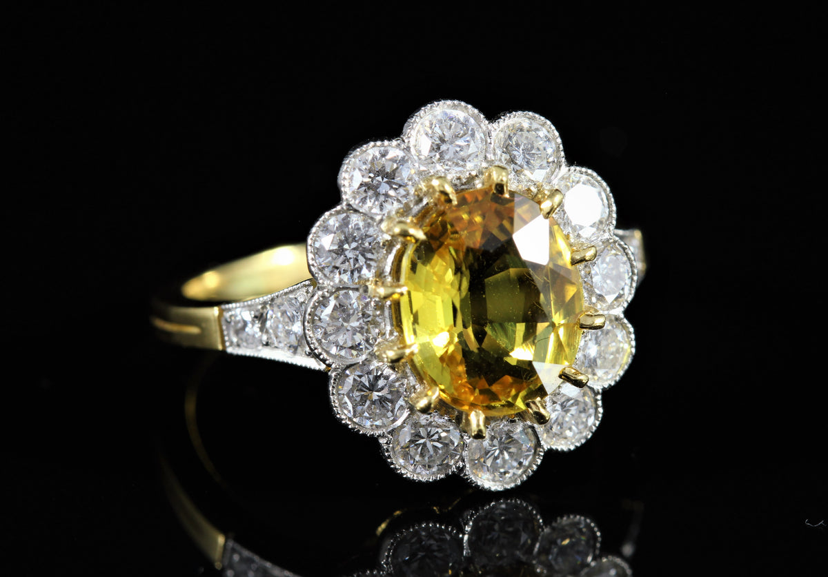 Bague Saphir Jaune