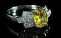 Bague saphir jaune