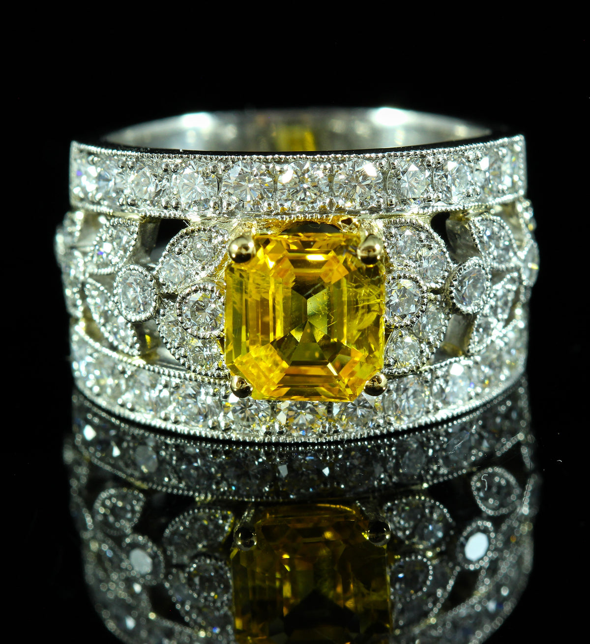 Bague Saphir jaune