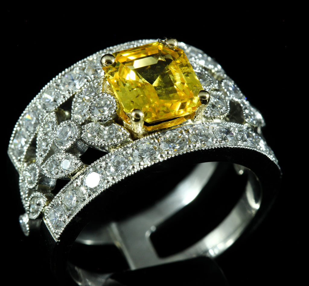 Bague Saphir jaune
