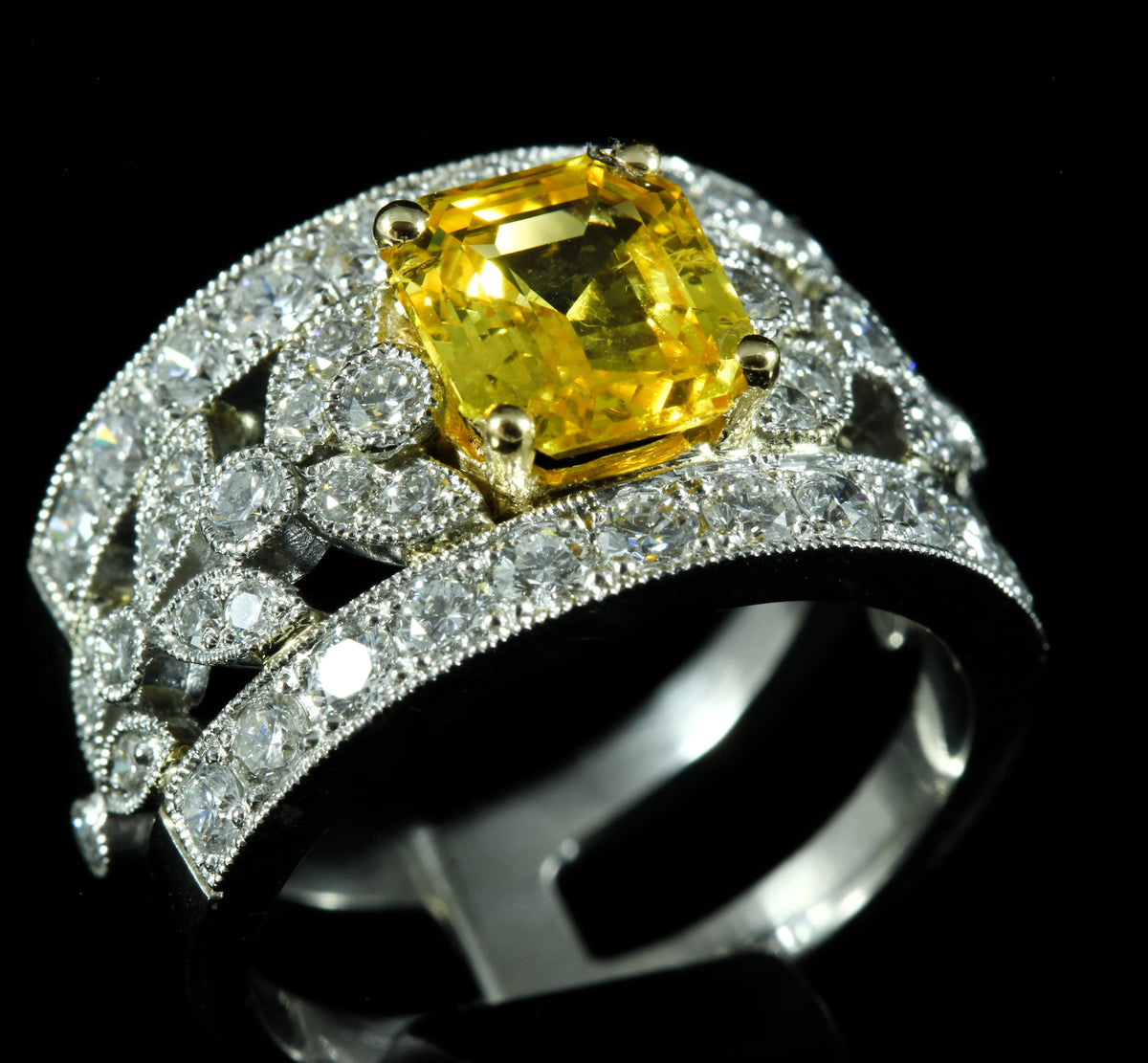 Bague Saphir jaune