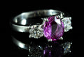 Bague saphir rose