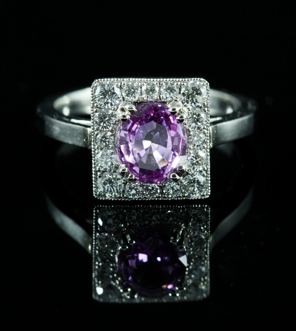 Bague saphir rose