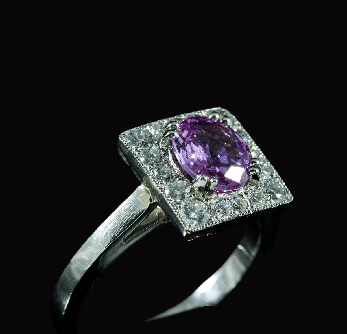 Bague saphir rose