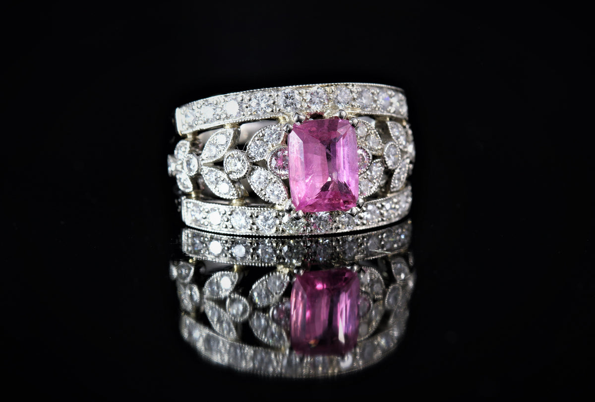 Bague Saphir rose