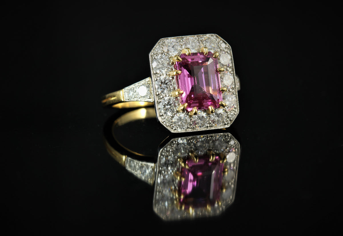 Bague Saphir rose