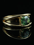 Bague saphir vert
