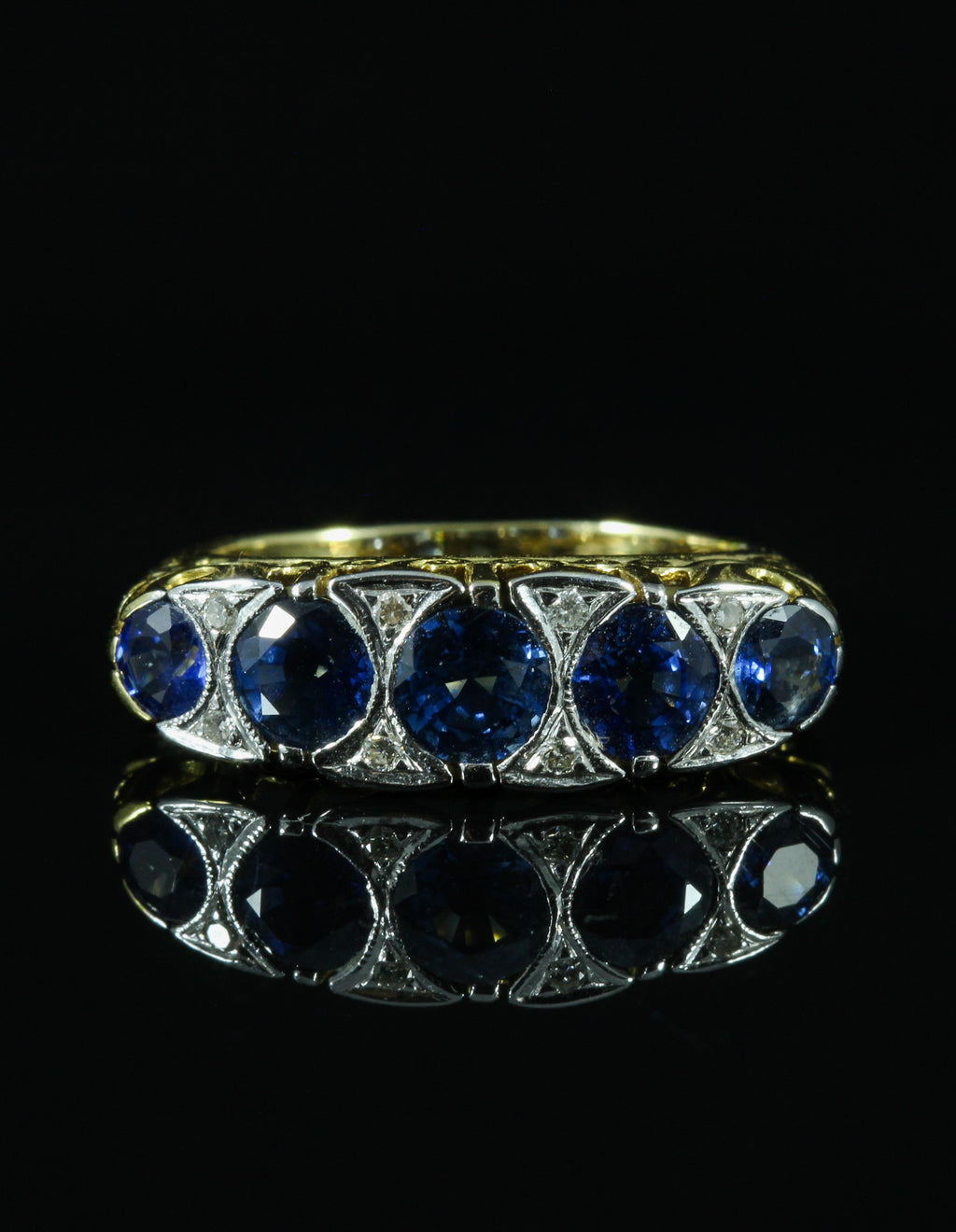 Bague saphirs