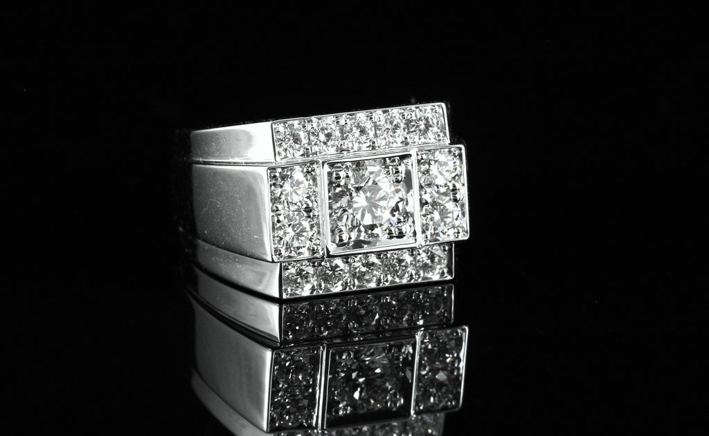 Bague Tank diamants