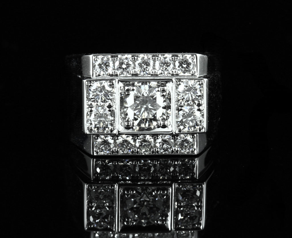 Bague Tank diamants