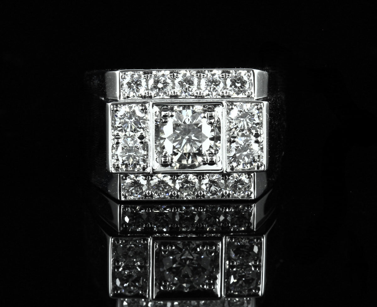 Bague Tank diamants
