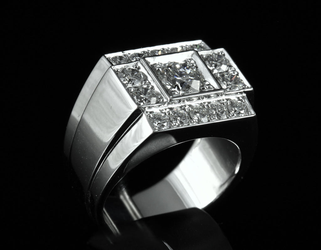 Bague Tank diamants
