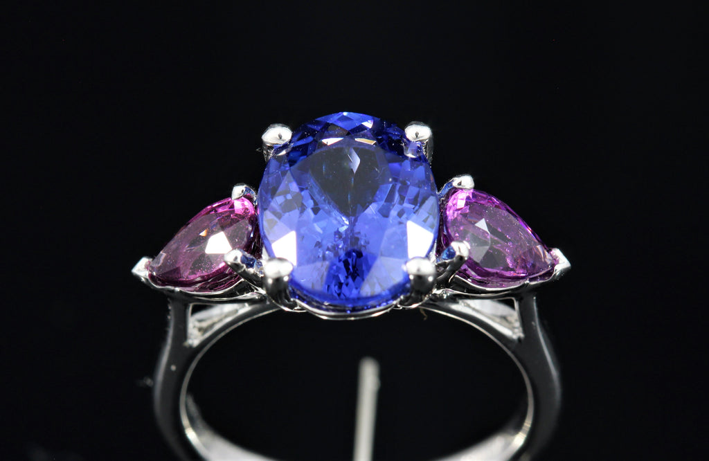 Bague Tanzanite et Grenats