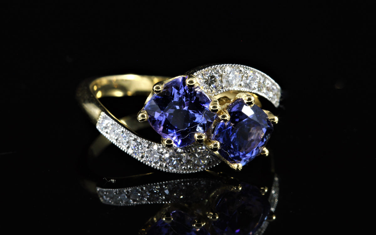 Bague Tanzanites
