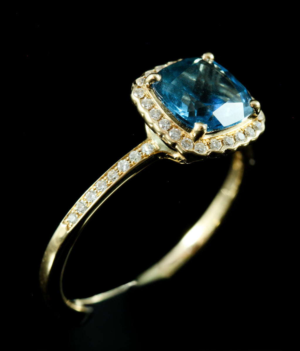 Bague topaze blue London