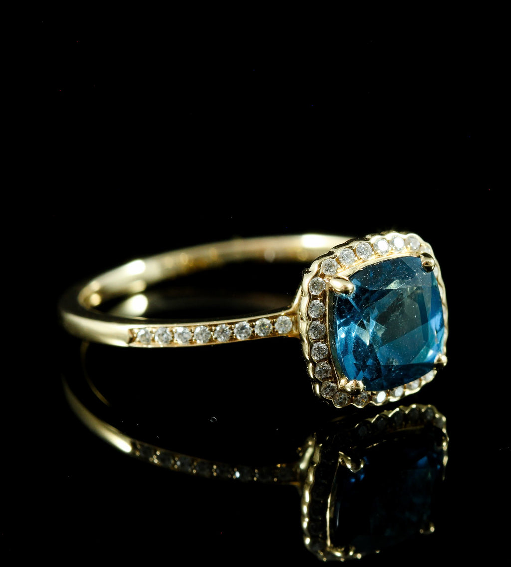 Bague topaze blue London